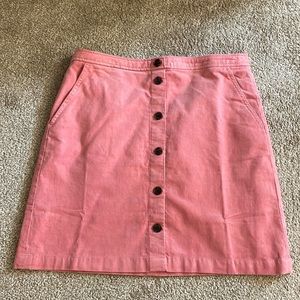 NWT J. Crew factory button front skirt
